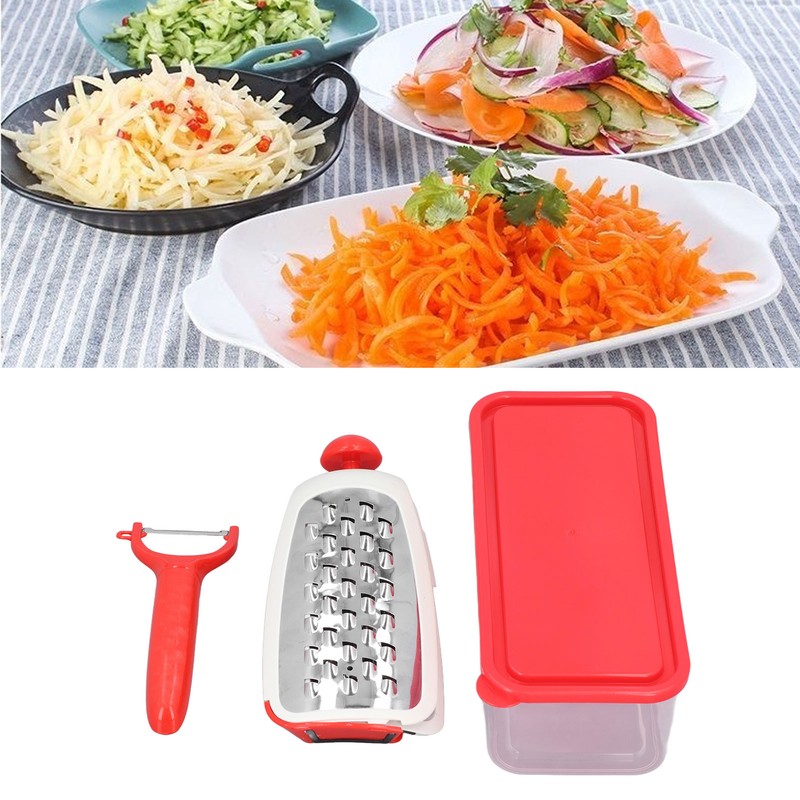 Vegetable Cutter 4 in 1 Multifunctional Stainless Steel Portable Lightweight