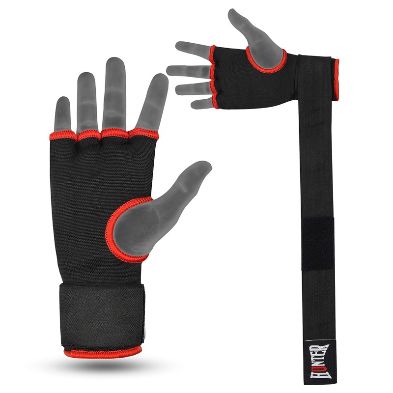 HUNTER Gel Padded Inner Gloves with Hand Wraps for Boxing(Set