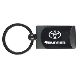 AU-TOMOTIVE GOLD Two Tone Rectangular Key Chain for Toyota 4Runner (Gunmetal)