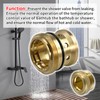 Vanshly TA-4 Temptrol Hot and Cold Seats for Symmons,Brass Material