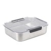Smash Stainless Steel Bento Lunch Box, 5 Compartments, Black 40041