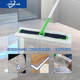 JEBBLAS XL Pet Dry Sweeping Cloth Refills Heavy Duty Mop Pads Multi Surface Refills for Floor Mopping and Cleaning,Disposable Sweeping Cloth for XL Sweeper, Pack of 60 Pcs