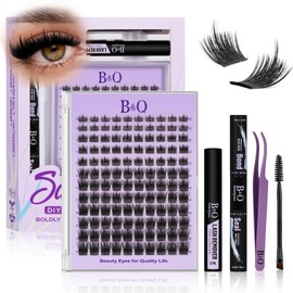 B&Q Wispy Lash Clusters Kit with Spikes Anime Manga Lashes SalonSpike 02
