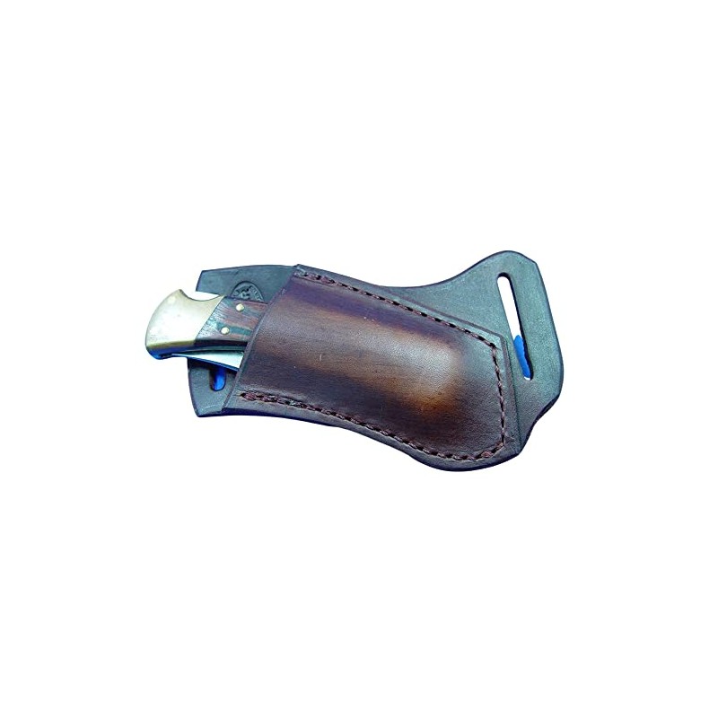 Custom Right Hand Cross Draw Leather Knife Sheath for Buck