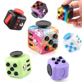 Leiasnow フィジェット リング トイ ストレス イライラ 解消 発散 グッズ 不安解消 ボタン 自閉症 adhd おもちゃ (3色セットB)