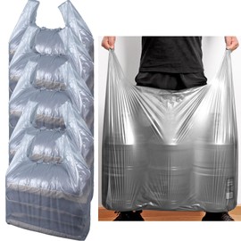 Disposable-10 Pack large storage bags for clothes,Alternative Moving Bags and Boxes Sets, Plastic Storage Bags for Moving Supplies and Camping - No-smell PE Material