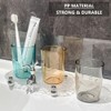 Baowindy 4Pcs Bathroom Tumbler Toothbrush Cups, Smiley Unbreakable Toothbrush Holders,