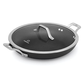 Calphalon 1948256 Signature Hard Anodized Nonstick Covered Everyday Chef Pan, 12", Black