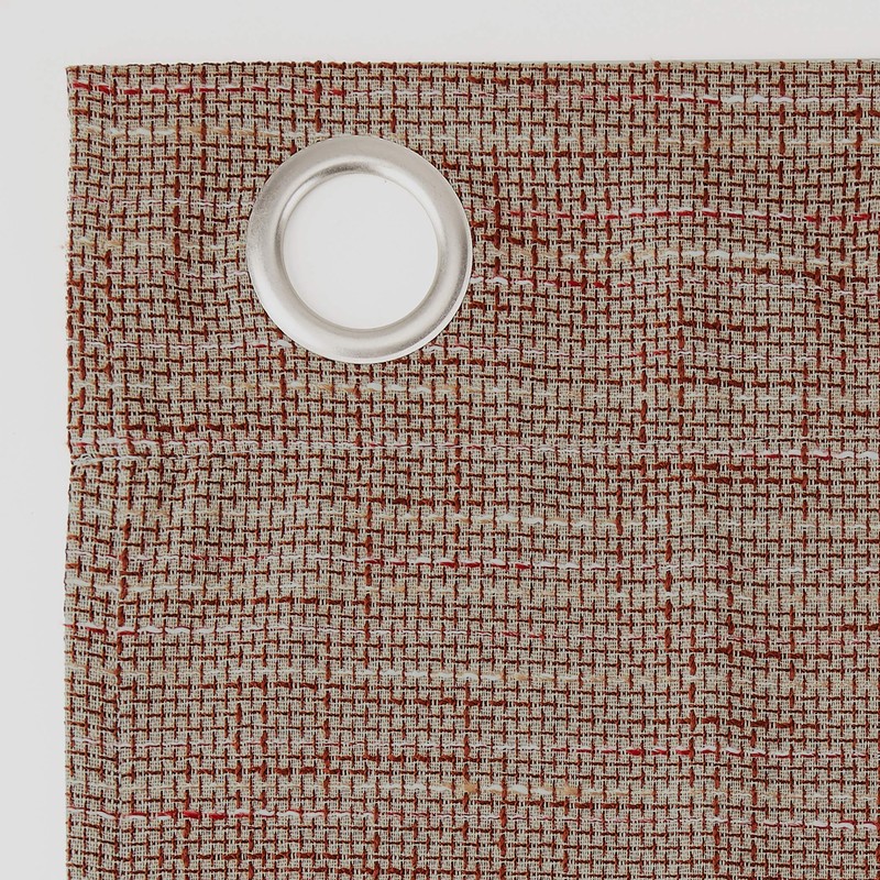 Sun Zero Brooks Burlap Weave Thermal Extreme 100% Blackout Grommet