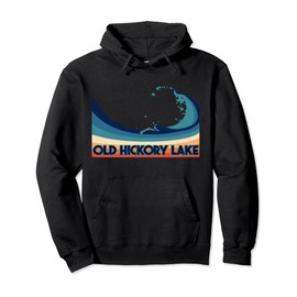 Old Hickory Lake Tennessee Retro Sailing & Fishing Vacation Pullover Hoodie