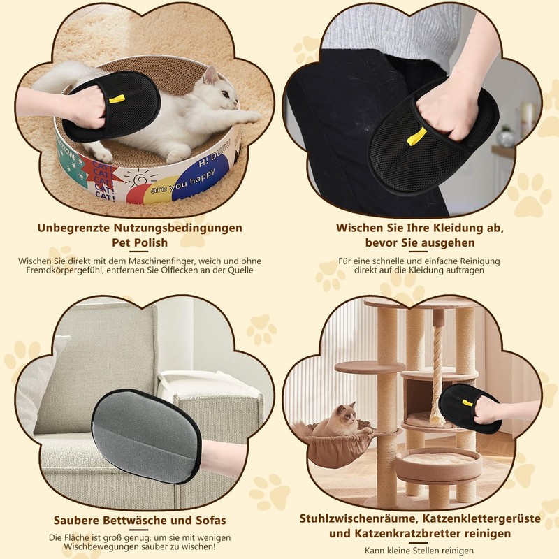 Yanlin 2 x static removal gloves, fur magnet, pet hair