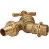 1/2" Brass Hose Union Tap with Double Check Valve Back-Flow