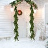 Christmas Norfolk Pine Garland, 9Ft/2.7m Real Touch Pine Garland, Lifelike