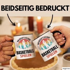 Trendation - Girls Basketball Player Gift Idea Cup Women Basketball (Black)