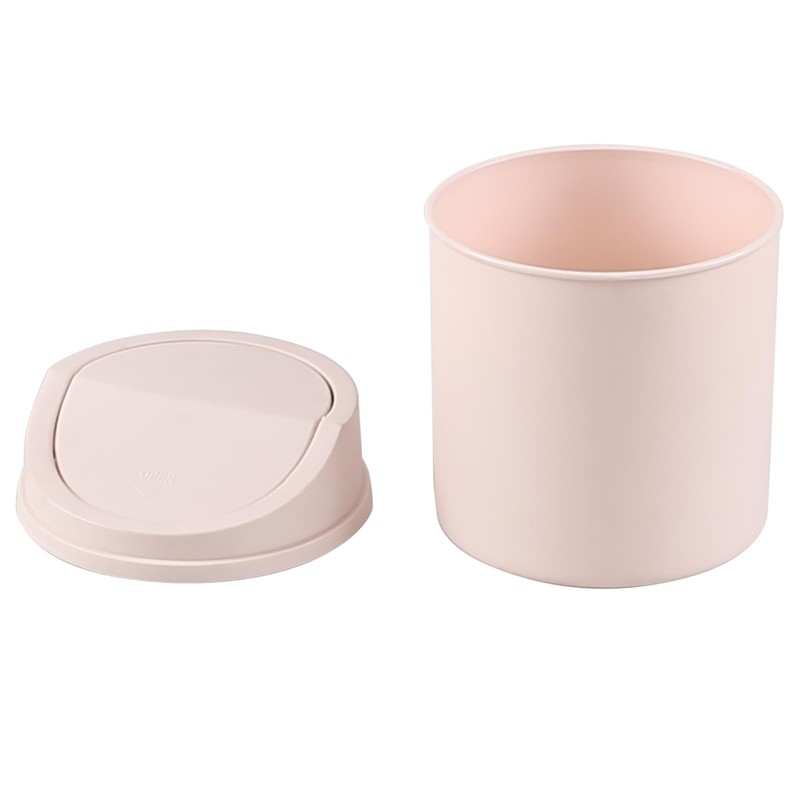 Xyskin Small Desktop Trash Bin, Mini Waste Bin with Llid,