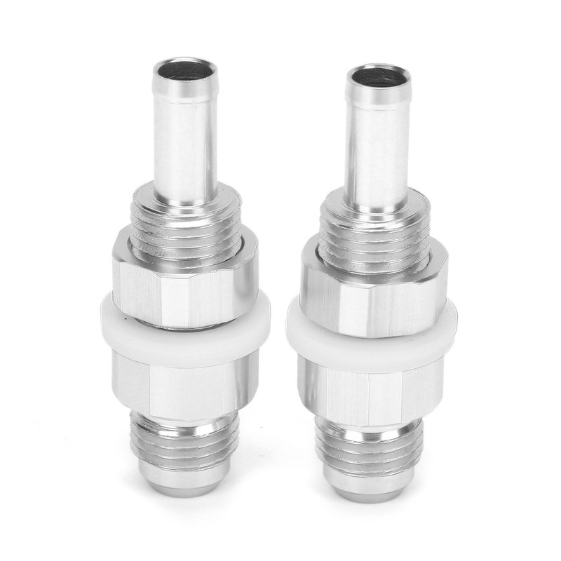 2pcs AN6-5/16 Hose Barb Adapter Aluminum Fuel Pump Tank Fitting