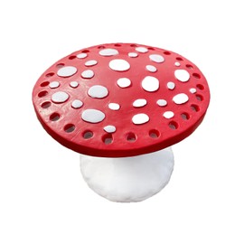 ZHU YU CHUN 1 PC Cute Mushroom Earring Holder Mushroom Jewelry Holder Earring Display Holder Stand Earring Organizer Christmas Birthday Gift Tabletop Ornament Room Decoration(Red)