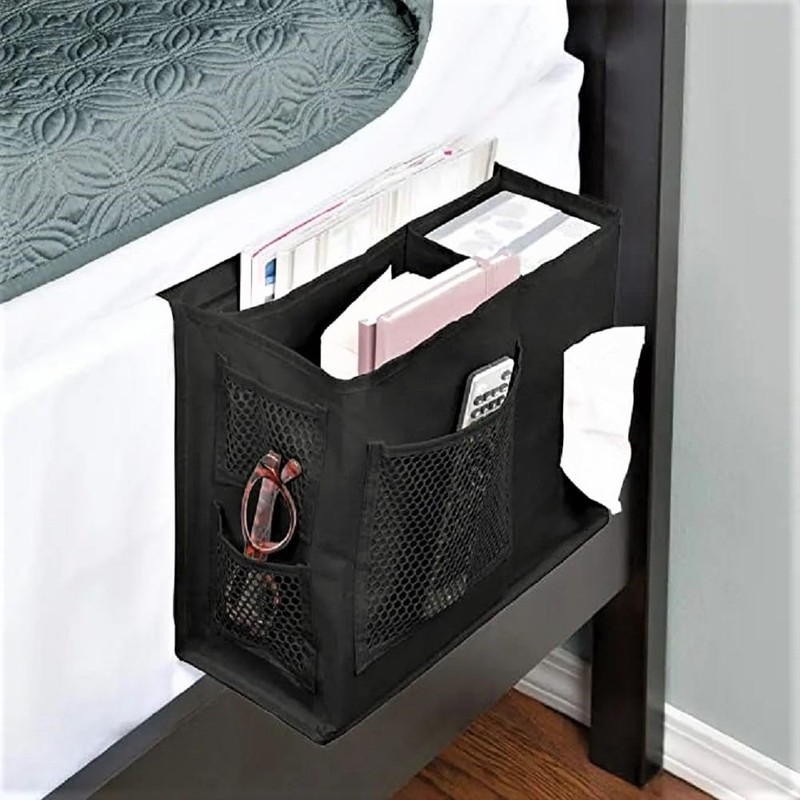 Dependable Industries inc. Essentials 7 Pocket Bedside Caddy Organizer Multi