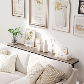 Yaheetech Narrow Console Table with Sturdy Metal Frame, 63 Inch Extra Long Entryway Sofa Table for Behind Couch, Hallway, Living Room, Gray