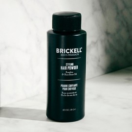 Brickell Men's Styling Hair Powder For Men, Creates Volume, Natural & Organic, Non-Greasy Texturizing Powder, 18g, Fragrance-Free
