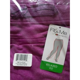 Fruit of the Loom Fit for Me by Fruit of the Loom Plus Relaxed Fit Yoga Pant 2X 18/20W Grape Juice