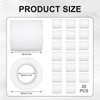 20 Pcs Curtain Spacers, Plastic Spacers for Eyelet Curtains, 50mm