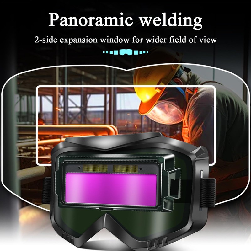 Welding Goggles for Men | Eye Protection Wrap-Around Welding Lens,Comfortable