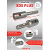 WERHE Professional Adaptor for Earth Drill Suitable for SDS Plus