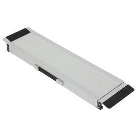 cciyu Adjustable Wheelchair Ramp 600lbs Capacity Aluminum Portable Telescoping Ramp for Steps, Home, Stairs, Doorways 5FT Non-Skid Threshold Ramp