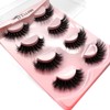 Thick False Eyelashes, Wispy Cat Eye Look Faux Cluster Lashes,
