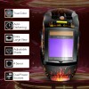 TRQWH Solar Powered Welding Helmet with 4 Arc Sensors and