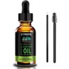 ETRONG Organic Castor Oil,Pure Cold Pressed Castor Oil for Eyebrows,Eyelashes,Hair