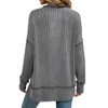 Remidoo Women's Side Slit Oversized Sweatshirt Ribbed Texture Crewneck Long