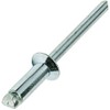 Aluminum Pop Rivets 5/32" x 3/8" Steel Mandrel Flat Countersunk