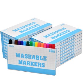 Rarlan Washable Markers Bulk, Markers for Kids, Classroom Pack, 16 Colors,18 Boxes, 288 Count