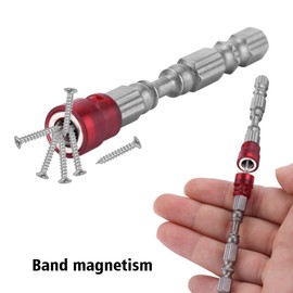 Screwdriver Bits, PH2 Screwdriver Bits 5 Pieces Steel Magnetic Cross Head PH2 Screwdriver Bits Set 65 mm Drywall Screws 1/4 Inch Shank (Mixed Colours)