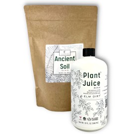 Elm Dirt Plant Juice & Ancient Soil Bundle - Plant Food Outdoor & Indoor Plant Food | Potting Soil for Outdoor Plants & Indoor Plant Soil - House Plant Soil & All Purpose Plant Food Liquid (Bundle)