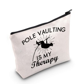 Pole Vault Sports Gift Pole Vaulting is My Therapy Cosmetic Bag Track and Field Gift (Pole Vaulting is My CA Bag)