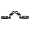 1 1/4" 32mm Matte Black Short Angled Engine Guard Footpegs