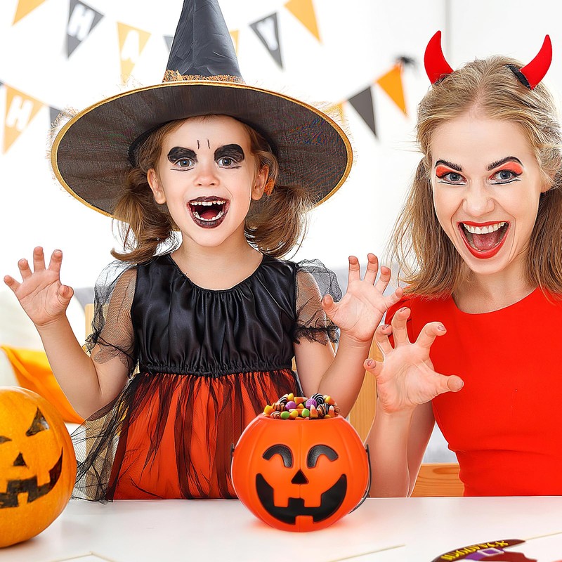 VALICLUD Measuring Bucket Decative Outdo Orange Bucket