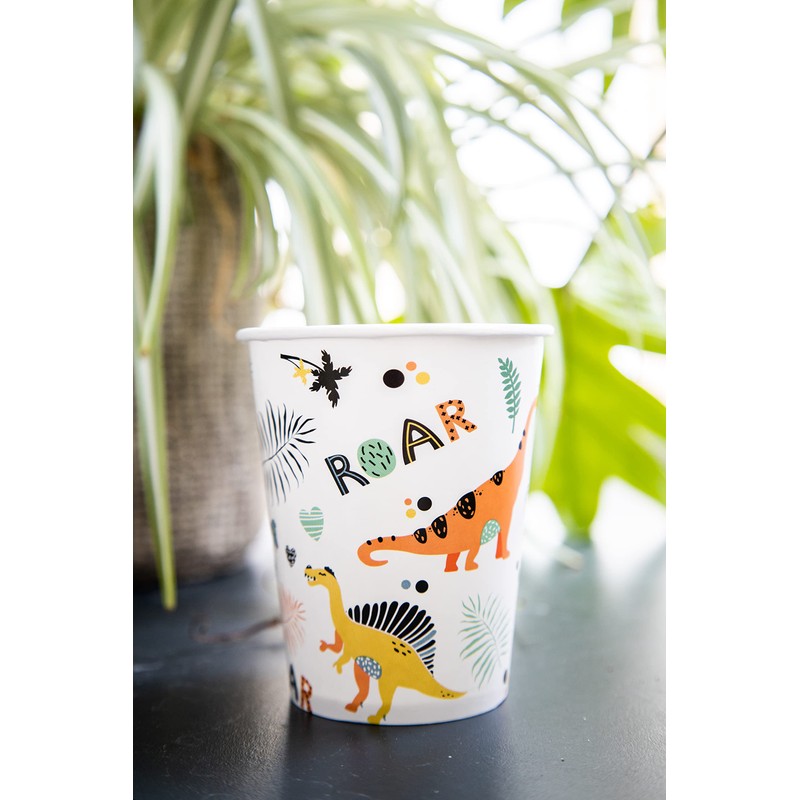 Folat 68344 Dino Roars Drinking Cups 250 ml Pack of