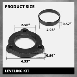 G-PLUS 2inch Leveling Lift Kit Compatible with Chevy Colorado/GMC Canyon 2015-2022(NOT Fit Trail Boss/ZR2 models,NOT fit models equipped with Multimatic DSSV suspension) 10PCS Black
