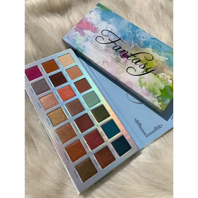 Docolor - Paleta De 21 Sombras De Colores Azul Fantasía