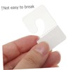 CHILDWEET 200pcs Self Adhesive Hang Tabs Hooks Clear Retail Display