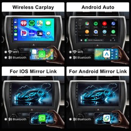 [2G+64G] Android Car Stereo for Toyota Camry 2015 2016 2017 Head Unit, Wireless Carplay Android Auto Mirror Link, 10.1 Inch Touch Screen Car Radio GPS,Bluetooth, WiFi, FM RDS Radio,BT/SWC/DSP