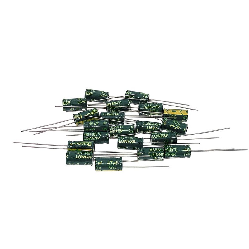 PENGLIN 20pcs Electrolytic Capacitors Aluminum Electrolytic Capacitors 50V 47UF 105℃