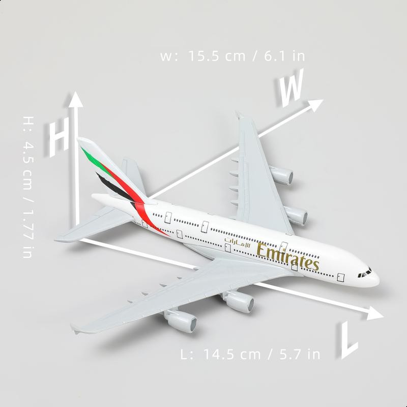 Emirates Airbus A380 1:400 Diecast Metal Airplane Model with Stand