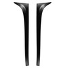 X AUTOHAUX 2pcs Black Rear Window Side Spoiler Wing for