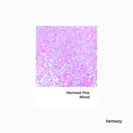 Hemway | Mixed Chunky Polyurethane & Epoxy Resin Glitter - Mermaid Pink Mix / 100g