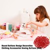 400Pcs 6 mm Tiny Red Buttons for Crafts - 6mm